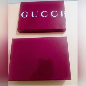 Gucci Small Box 6' W X 4' L X 2'D,  Deep Red Gift Or Storage